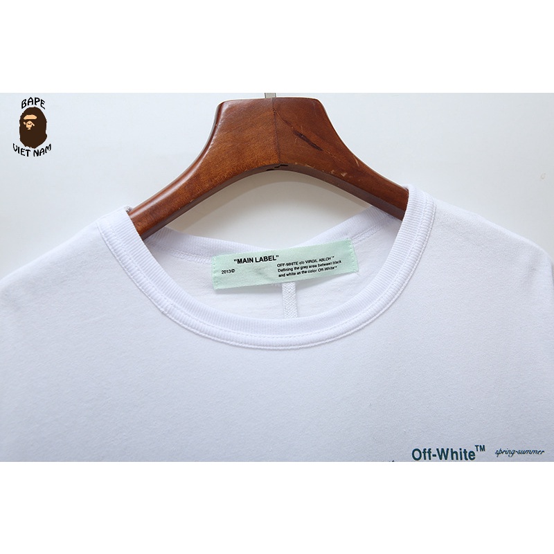Áo thun Off White, Áo tee Off White SS2022, chất liệu Cotton, 2 màu đen, trắng BapeVN
