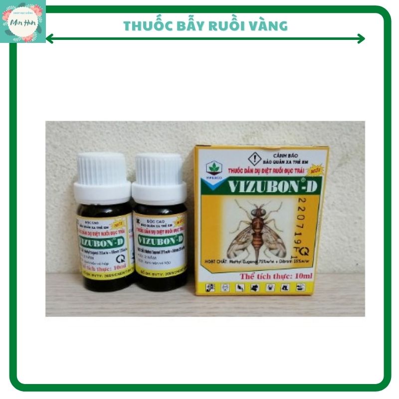 Thuốc bẫy ruồi vàng VIZUBON-D (hộp gồm 2 lọ)