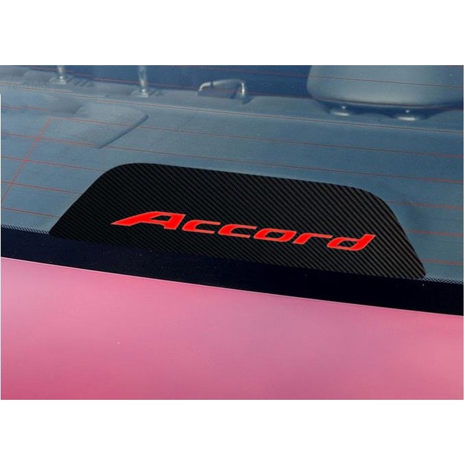 Nhãn dán bằng sợi carbon dùng trang trí xe Honda Accord 2008-2019