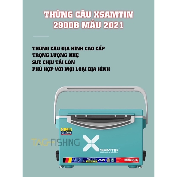 Thùng Câu Đài Xsamtin 2900B 29L - Chính Hãng