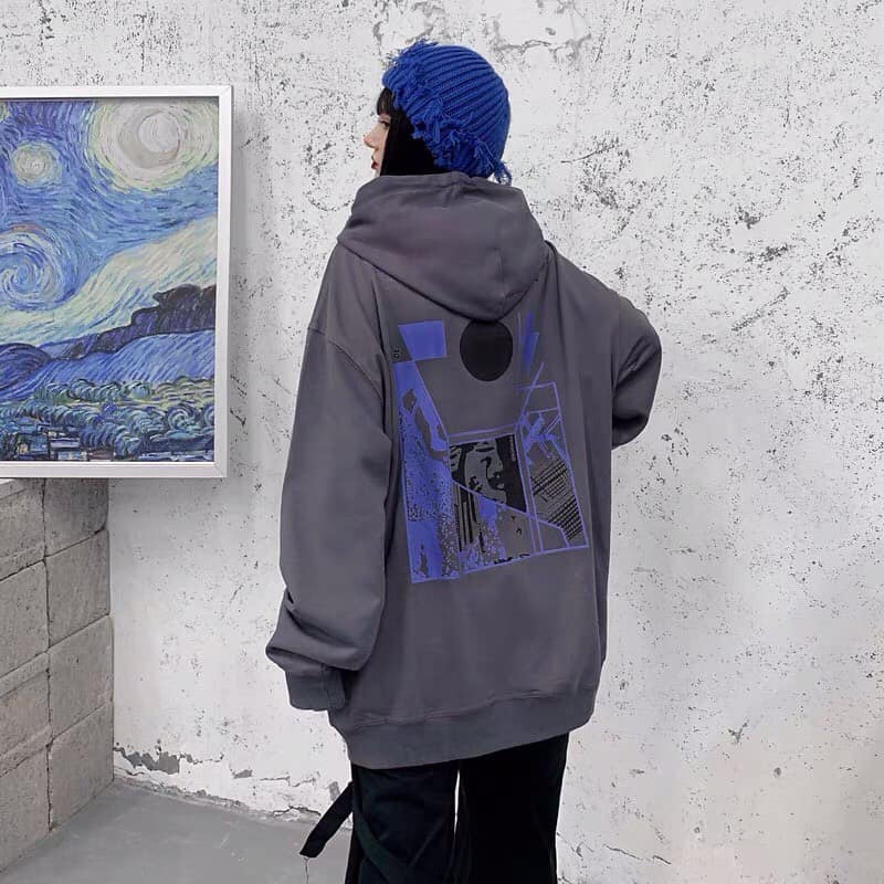 Áo hoodie nỉ ngoại in hình LA form rộng One Unisex,hoodie nam nữ unisex thời trang hàn quốc ullzag | BigBuy360 - bigbuy360.vn