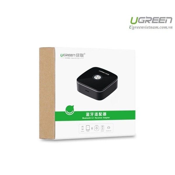 Thiết bị nhận Bluetooth 4.1 Music Receiver cho loa, amply chính hãng Ugreen 30445 cao cấp