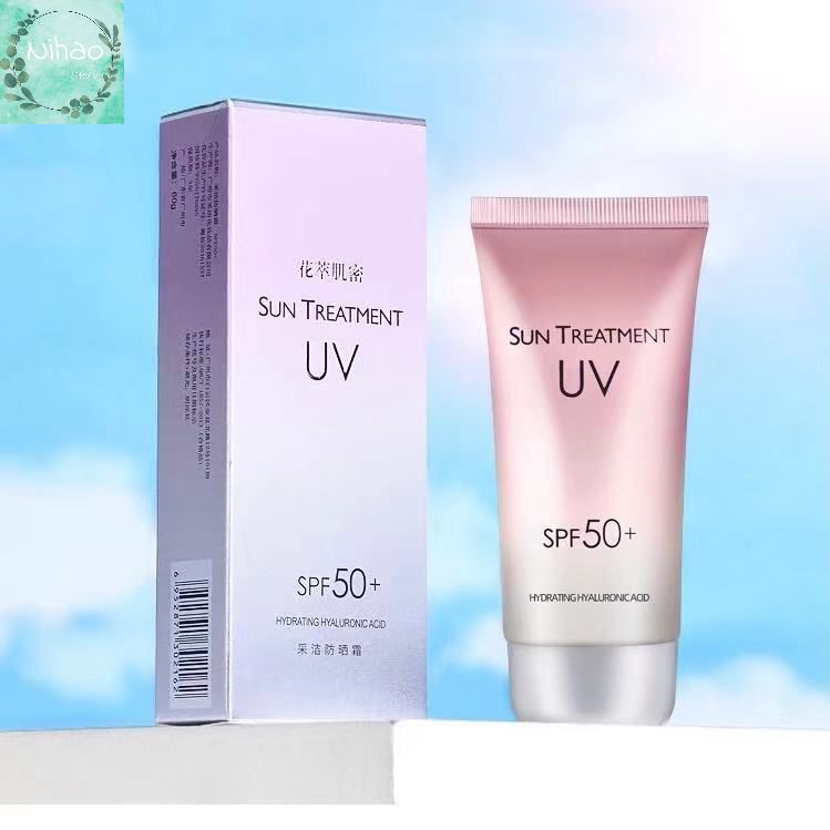 [Hàng mới về] Kem chống nắng SUN TREATMENT nâng tông không gây bết dính hàng nội địa Trung tiện dụng