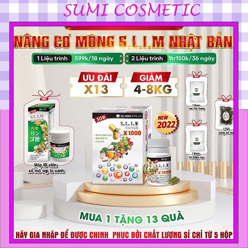 (tặng xổ mỡ súp lơ)Giảm cân SLIM FIT mới phiên bản 2022-giảm cân an toàn hiệu quả