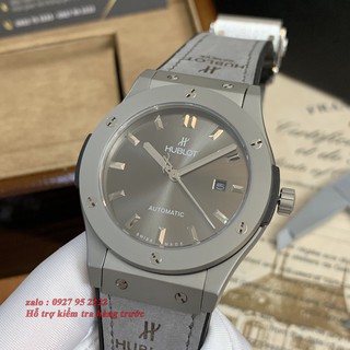 Đồng hồ nam nữ hublot máy cơ chống nước dây da thơm vani lộ cơ donghocaocap