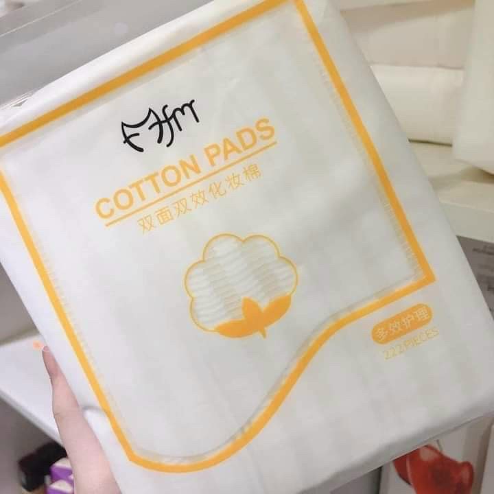 Bông Tẩy Trang 3 Lớp, Cotton Pads 222 Miếng Tẩy Trang Làm Sạch Da