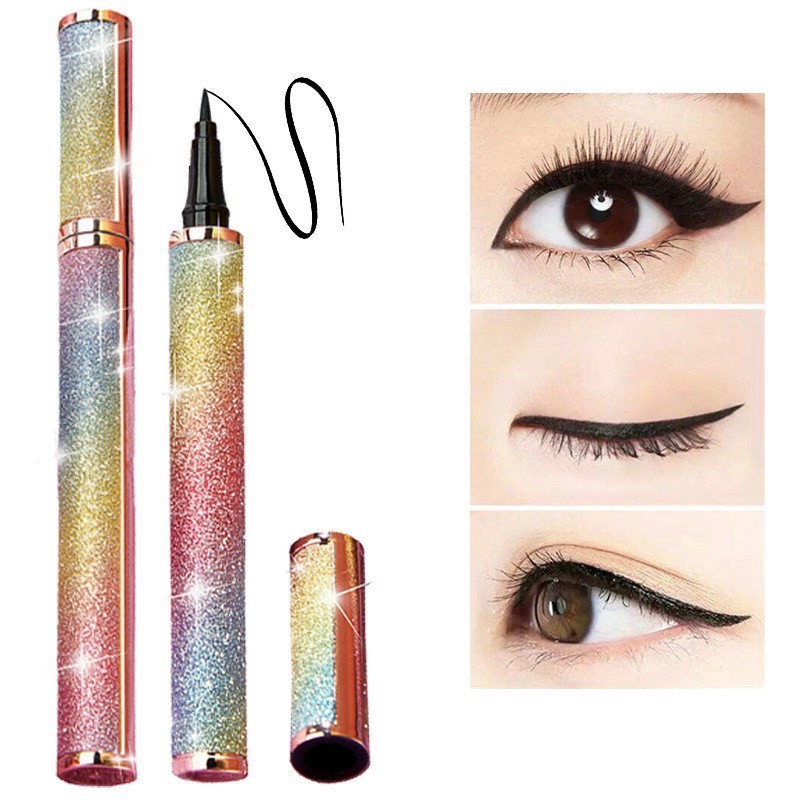 Bút kẻ mắt dạ vỏ nhũ cầu vồng kissbeauty