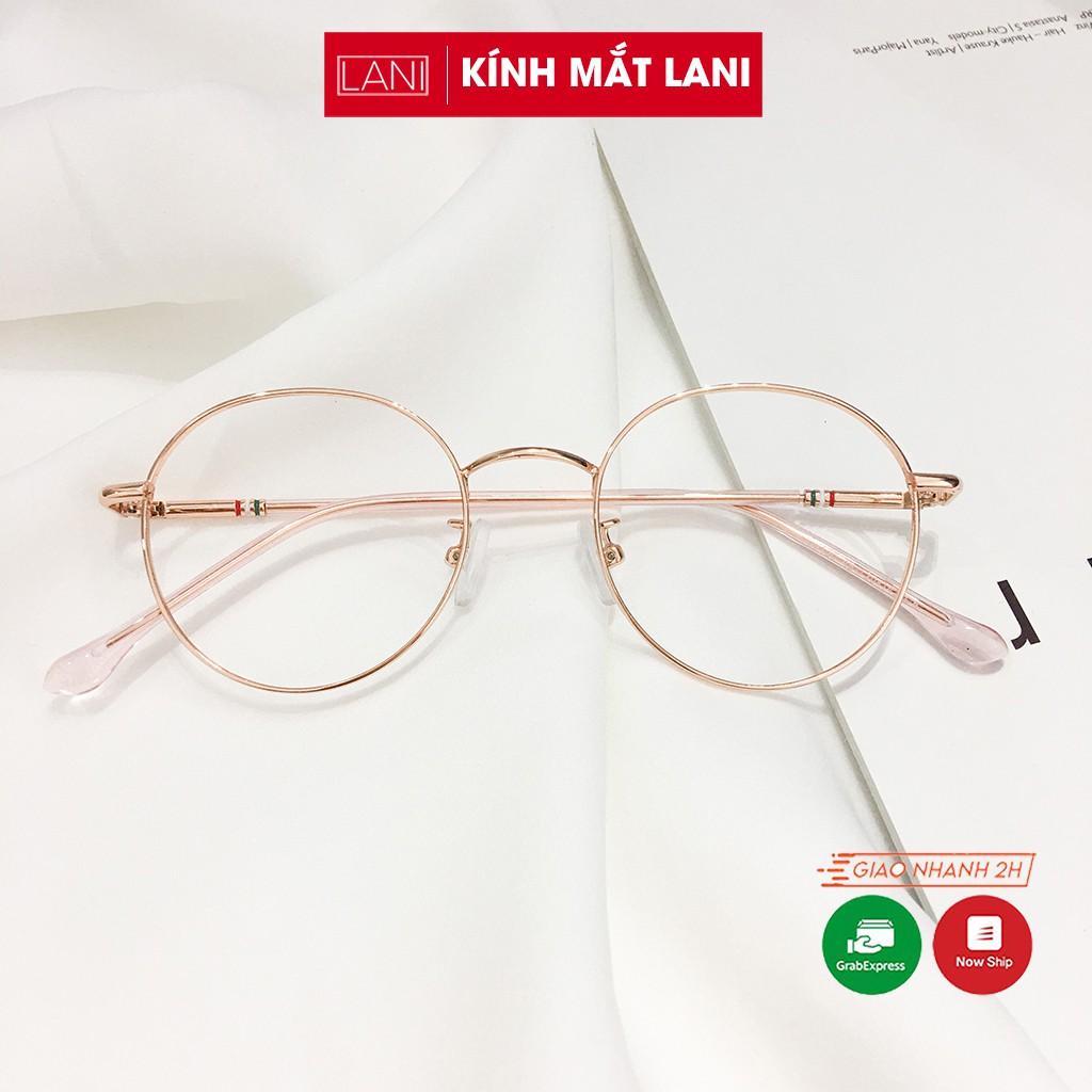 Gọng Kính Cận Kim Loại Tròn cho mặt Nhỏ màu sắc nhẹ nhàng Lani 29120