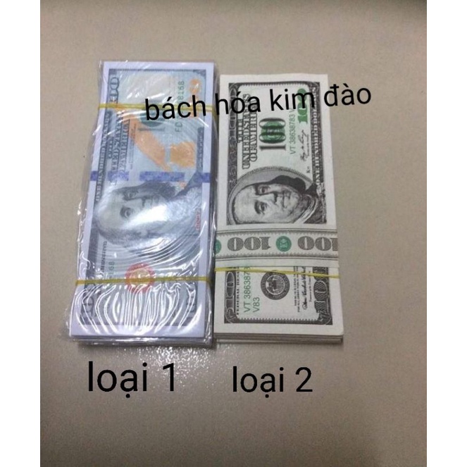 vàng mã 1 cục đô mỹ 10 xấp nhỏ hàng loại 1 giấy trắng dày_tiền đô nhỏ âm phủ_vàng miếng 9999