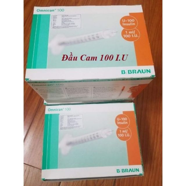 Bịch 10cây/ Bơm kim tiêm tiểu đường, Bơm tiêm dùng cho Spa 1cc