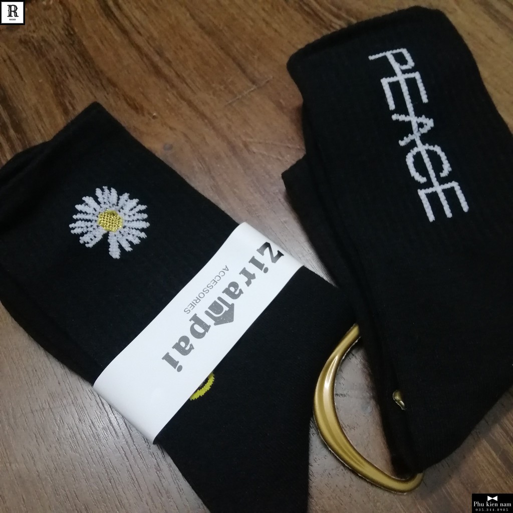 Tất Nam Nữ Cổ Cao Freesize 100% Ảnh Thật peaceminusone T050