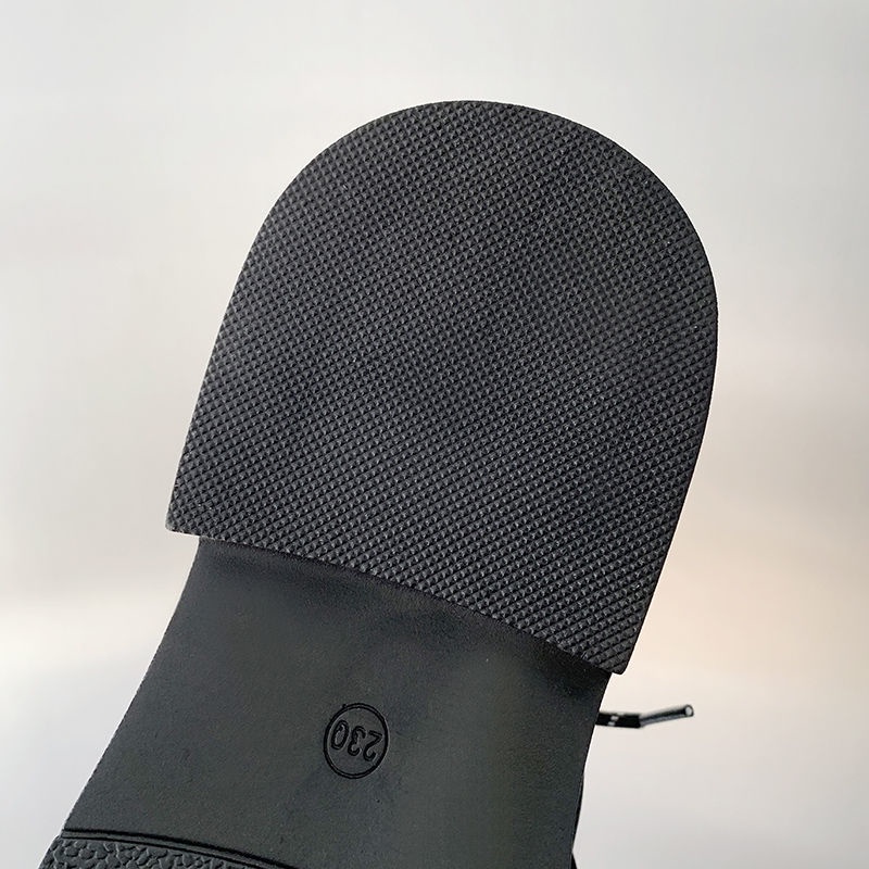 Giày Da Mũi Tròn Màu Tối Phong Cách Anh Quốc Cổ Điển Thời Trang Cho Nữ