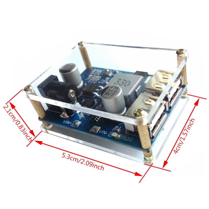 Mô Đun Hạ Áp DC-DC 24V 12V Xuống 5V 5A LM2596S