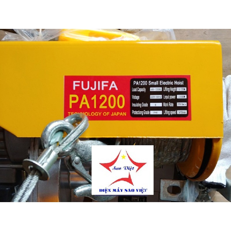 Máy tời điện mini Fujifa PA1200-40met