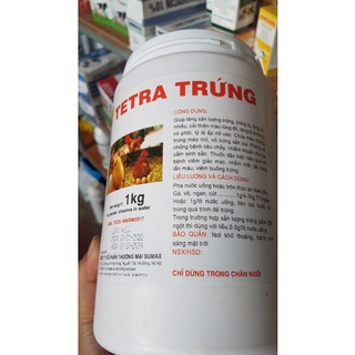 Tetra trứng 1kg tăng sản lượng trứng, trứng to, lòng đỏ nhiều cho gà, vịt, cút...