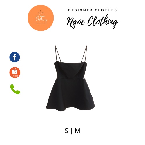 Áo 2s peplum dáng dài xếp li eo bánh bèo, tiểu thư HOT
