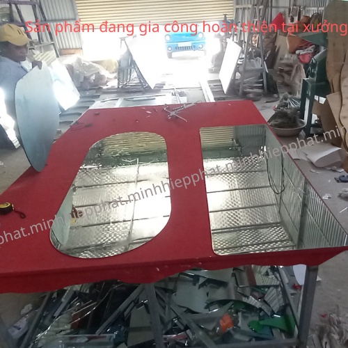 Gương đèn led cảm ứng hình tròn cỡ lớn đường kính 80cm