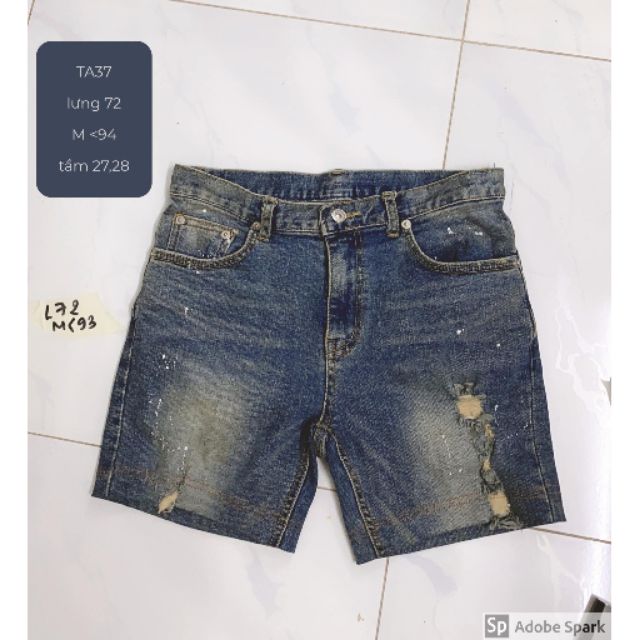 Quần short jean size 27,28. TA37
