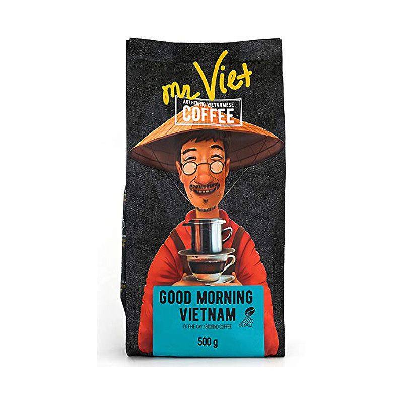 Cà Phê Mr Việt Hạt Rang Xay Good Morning Vietnam 250G/500G Chính Hãng