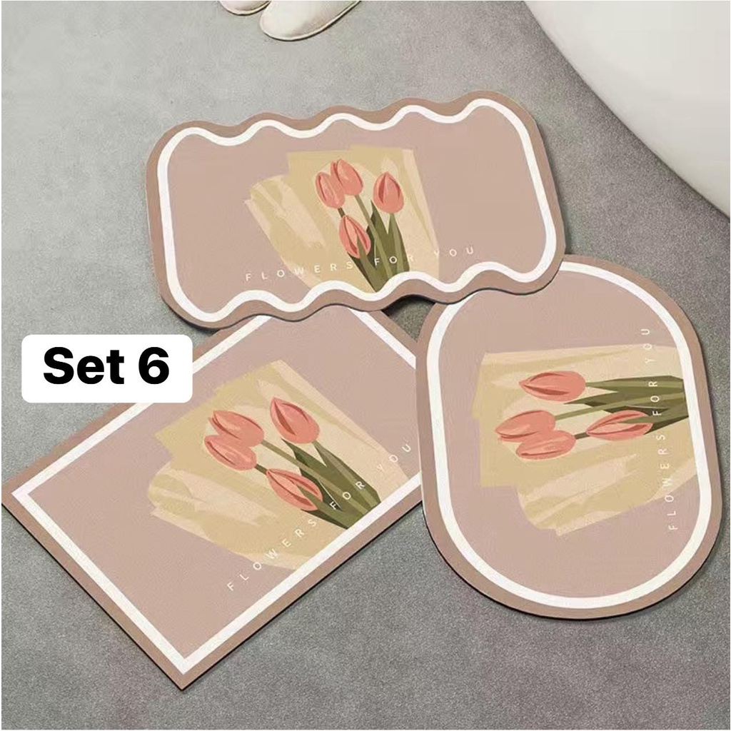 Combo 3 thảm phong cách retro