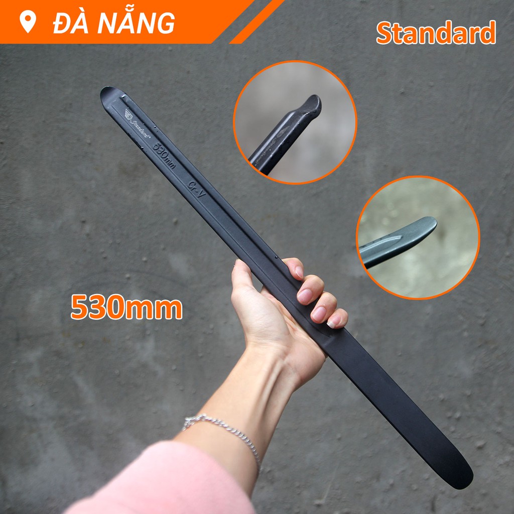 Cây nạy lốp xe hơi 510mm Standard thép CrV đen