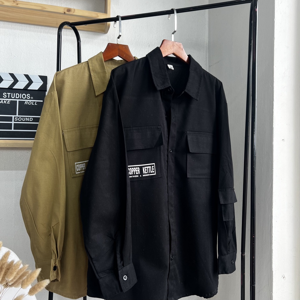 Áo Sơ Mi Dài Tay COPPER KETTLE, Kiểu Dáng Công Sở Style Hàn Quốc