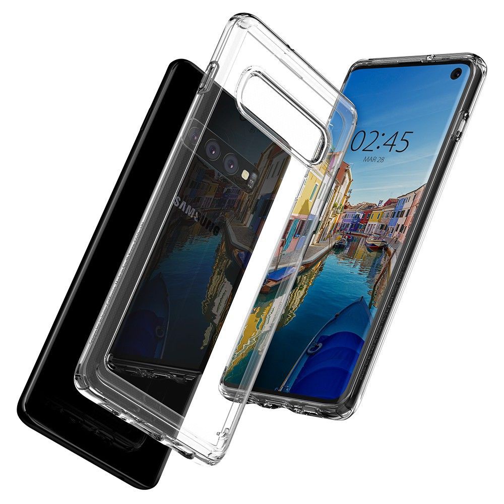 Ốp lưng Samsung Galaxy S10 Spigen Ultra Hybrid trong suốt chống sốc