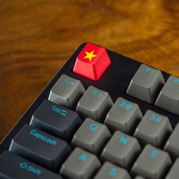 Nút bấm Keycap Cờ Việt Nam EDRA EKC7100 nhựa BPT - dành cho nhiều loại bàn phím máy tính cơ khác nhau