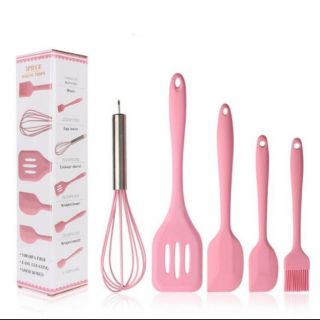 Bộ 5 Phới đánh trứng spatula silicon cao cấp