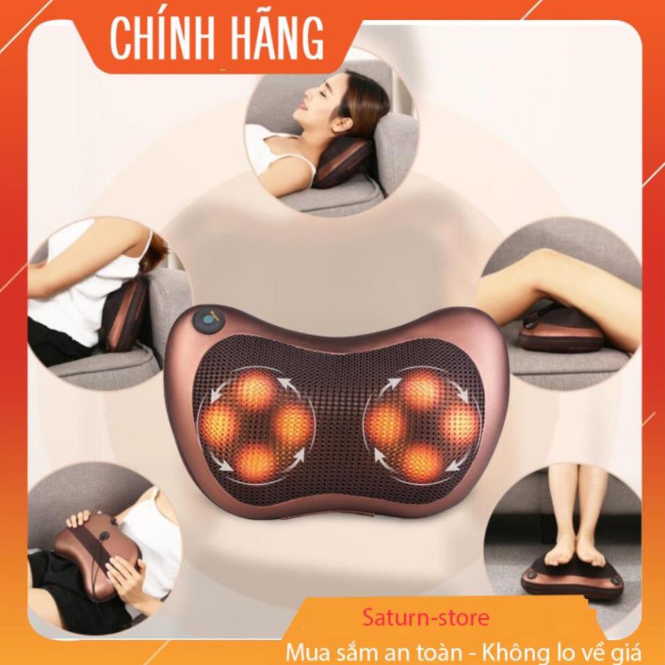 Gối Massage Hồng Ngoại Magic Home 8 Bi dành cho MỌI LỨA TUỔI - AN TOÀN , HIỆU QUẢ - Giảm đau, thư giãn tại nhà