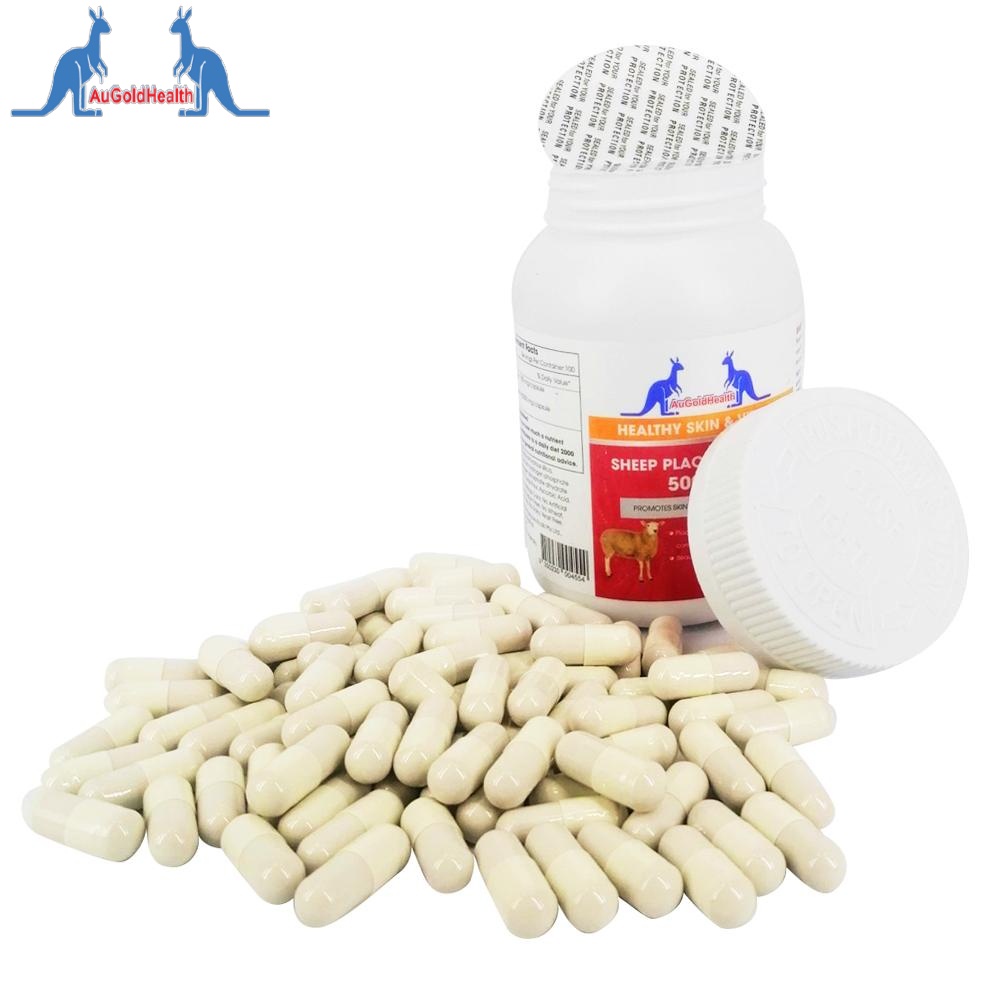 Viên Uống Nhau Thai Cừu Úc Chống Lão Hóa, Đẹp Da, Giảm Nám Sheep Placenta Augoldhealth 50000mg - Hàng Úc 2279