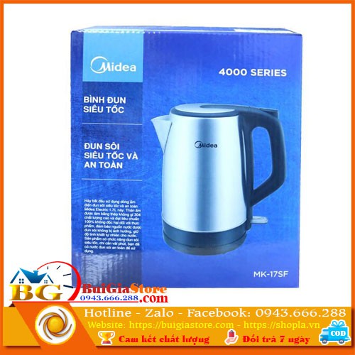 Bình đun siêu tốc Midea MK-17SF