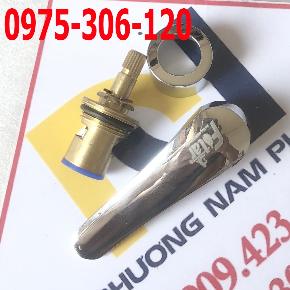 Combo lõi, nắp chụp, tay gạt nước để thay thế cho vòi chén, vòi lavabo lạnh, củ sen loại đồng thau si bóng