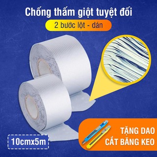 Băng Keo Siêu Dính Đa Năng, Keo dán chống thấm đa năng Nhật bản cho tường, trần nhà, mái tôn, ống nước, bể nước, xô chậu