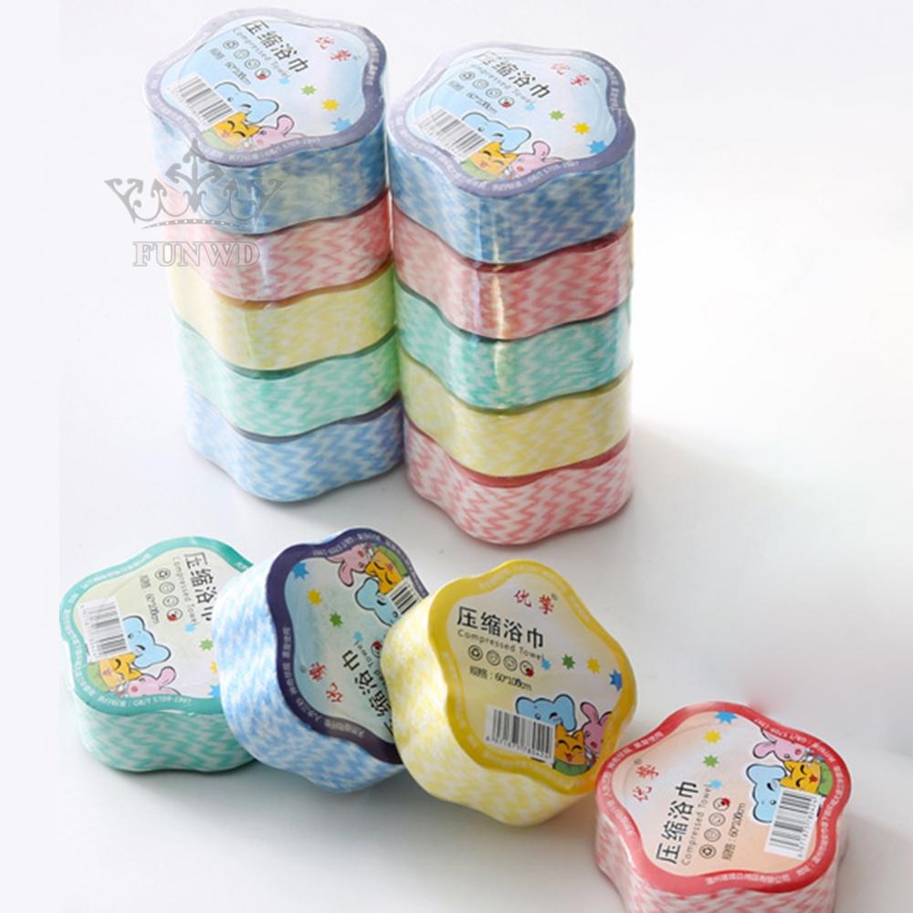 Khăn Tắm Nén Dày Dặn Dùng Một Lần Tiện Dụng Khi Đi Du Lịch