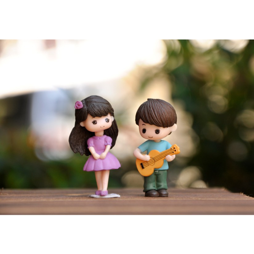 Set decor đánh đàn trang trí taplo ô tô, táp lô xe hơi - D&amp;A Shop