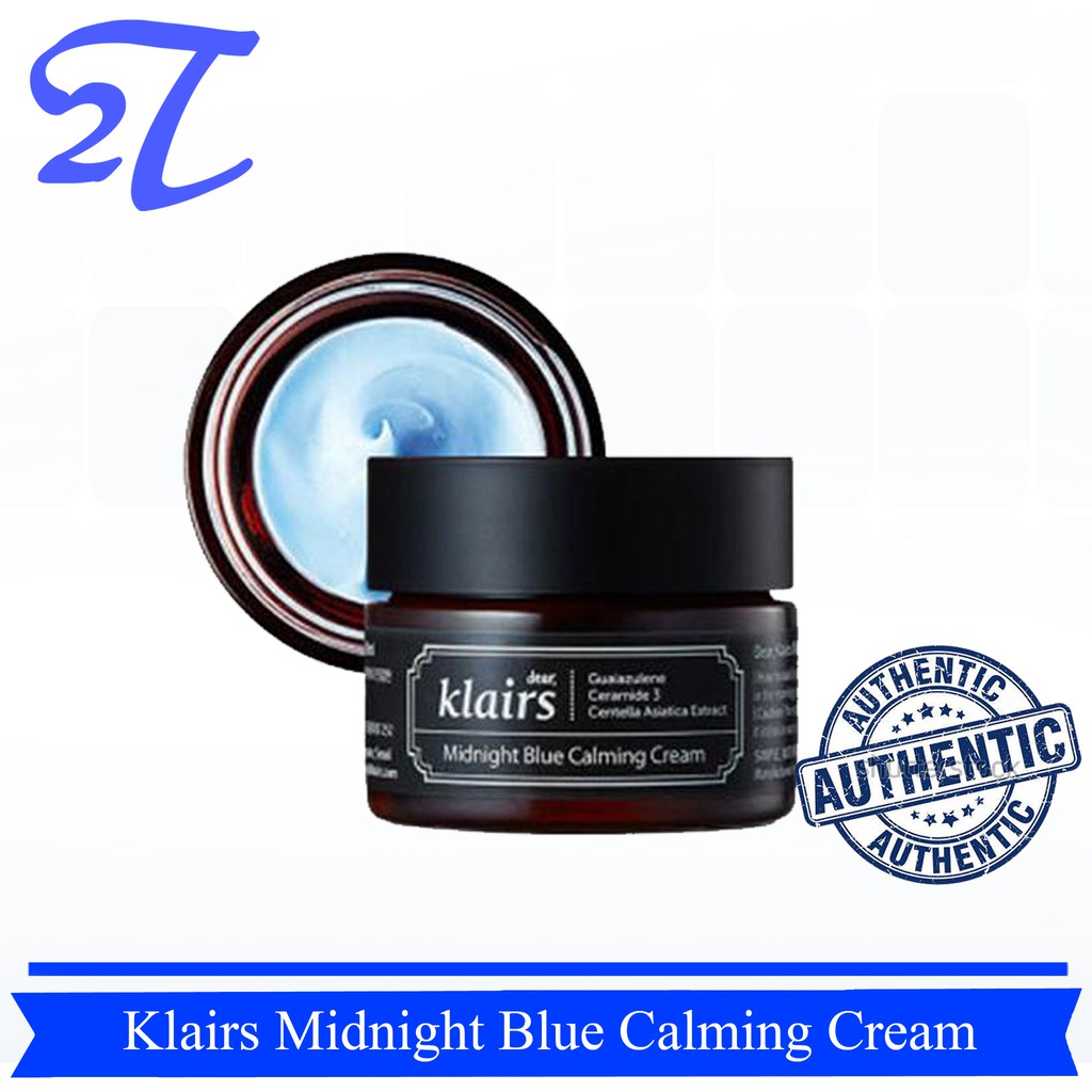 Kem dưỡng đêm phục hồi da Klairs Midnight Blue Calming Cream