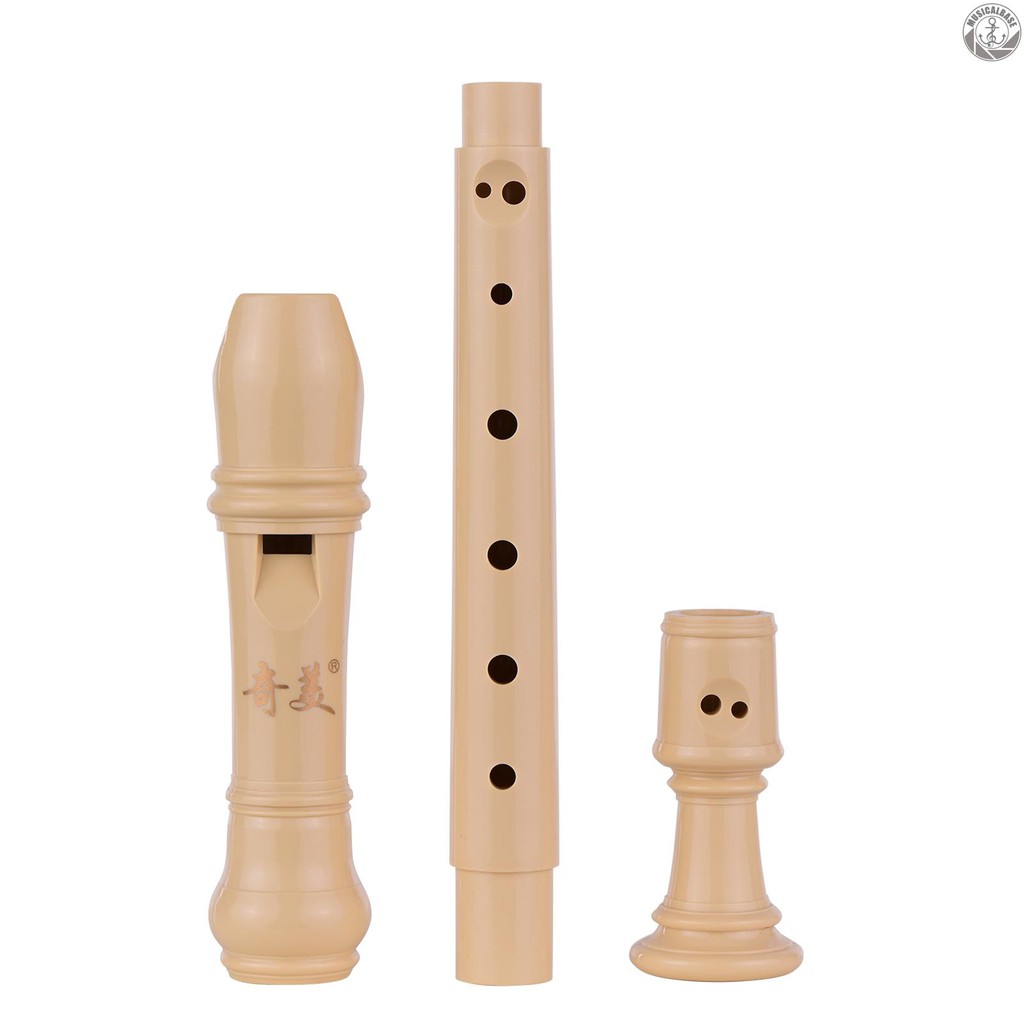 Ống Sáo Soprano 8 Lỗ Có Dây Đeo Ngón Tay Bằng Da Pu