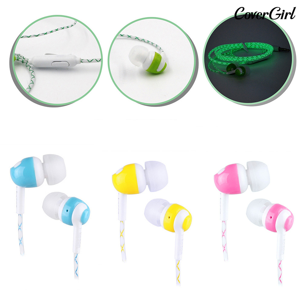 Tai Nghe Nhét Tai Phát Sáng Jack 3.5mm Có Micro Tiện Dụng | BigBuy360 - bigbuy360.vn