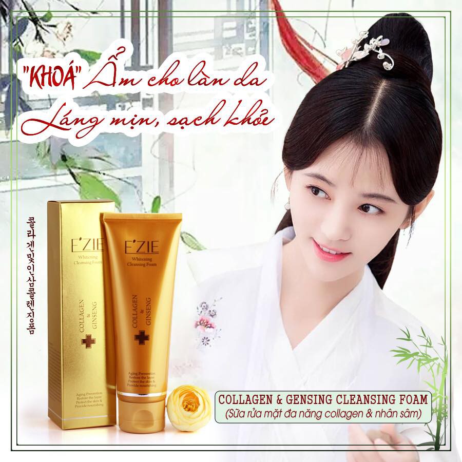 SỮA RỬA MẶT ĐA NĂNG EZIE SỮA RỬA MẶT EZIE COLLAGEN & NHÂN SÂM - CAM KẾT CHÍNH HÃNG