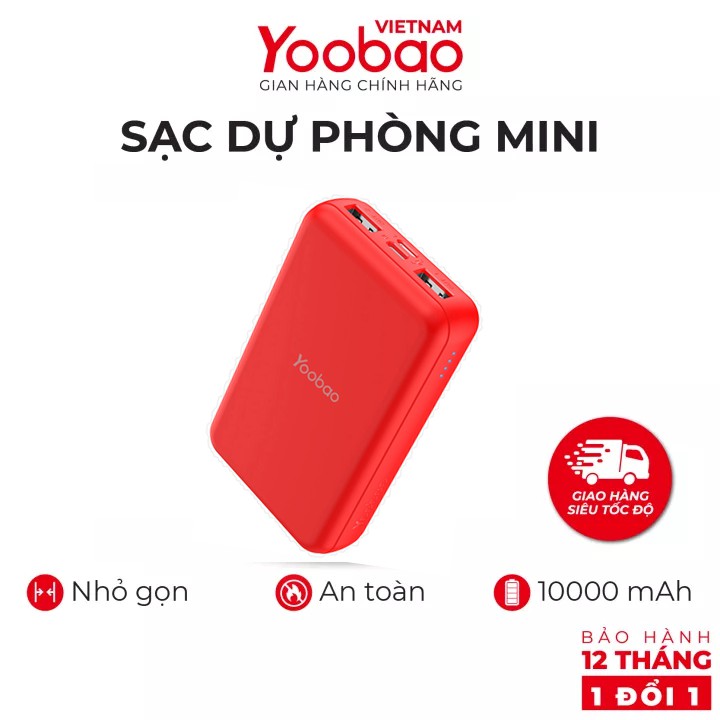 Pin Sạc dự phòng mini Yoobao P10W 10000mAh