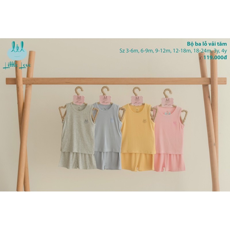 SET BA LỖ COTTON TĂM LITTLE LOVE