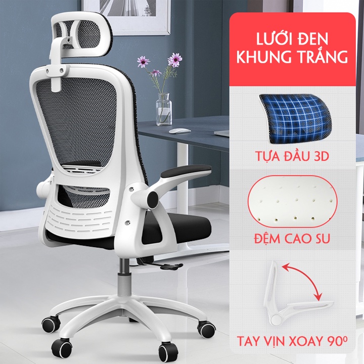 Ghế công thái học Ergonomic (mẫu mới)