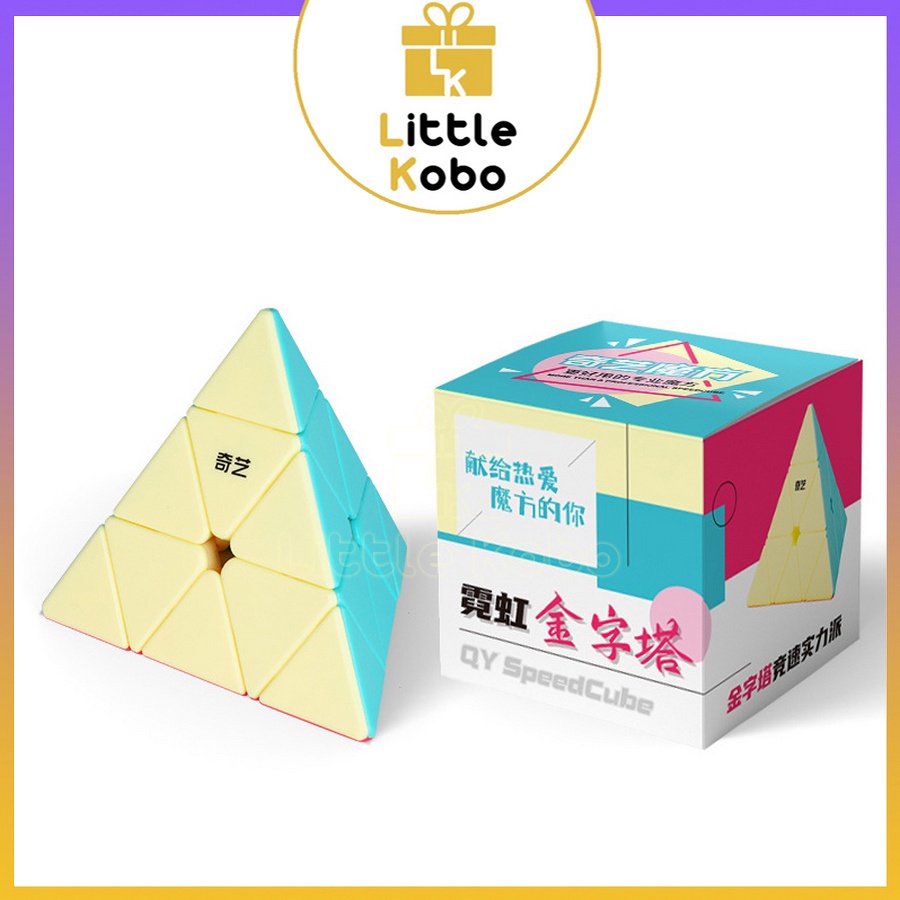 Bộ Sưu Tập Rubik QiYi Neon Edition Macaron 2x2 3x3 4x4 Ivy Cube Rubic Biến Thể Stickerless