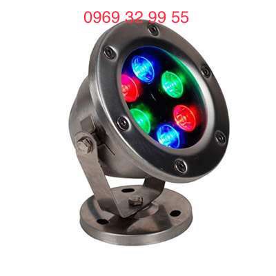 Đèn LED Âm Nước 6W Đổi Mầu  MV-UR601 AC24V INOX 304 IP 68 Dùng Chiếu Bể Cá Hồ Bơi Bảo Hành 12 Tháng
