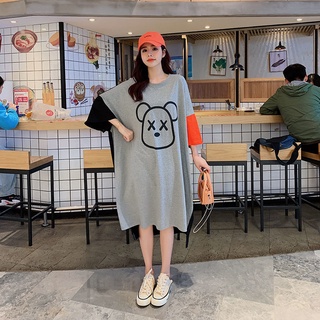 【Plus Size】(40-150kg) Đầm Dài Tay Lửng size Lớn Cho Nữ