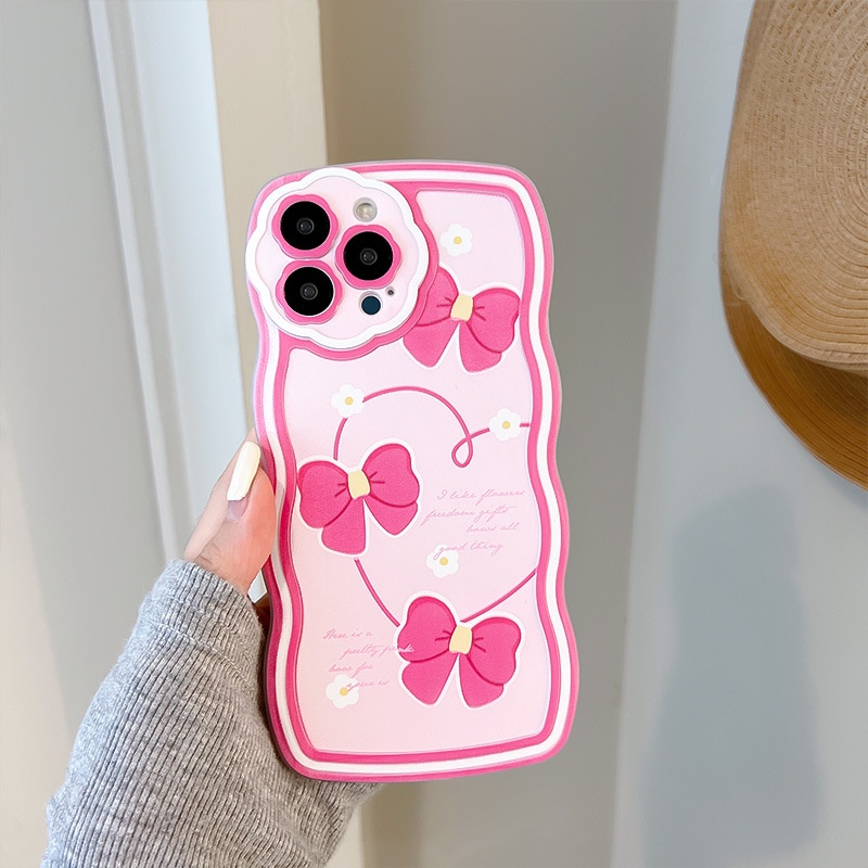 Ốp Điện Thoại Tpu Họa Tiết Hoa Nơ Cho iphone 7 / 7plus / 8 / 8plus / xs / 11 / 12 / 13 / 14 / pro / max / plus / promax