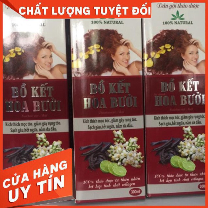 [FREE SHIP] Dầu gội thảo dược bồ kết hoa bưởi chiết xuất từ thiên nhiên, ngăn rụng tóc và nhanh mọc tóc hàng Việt Nam 