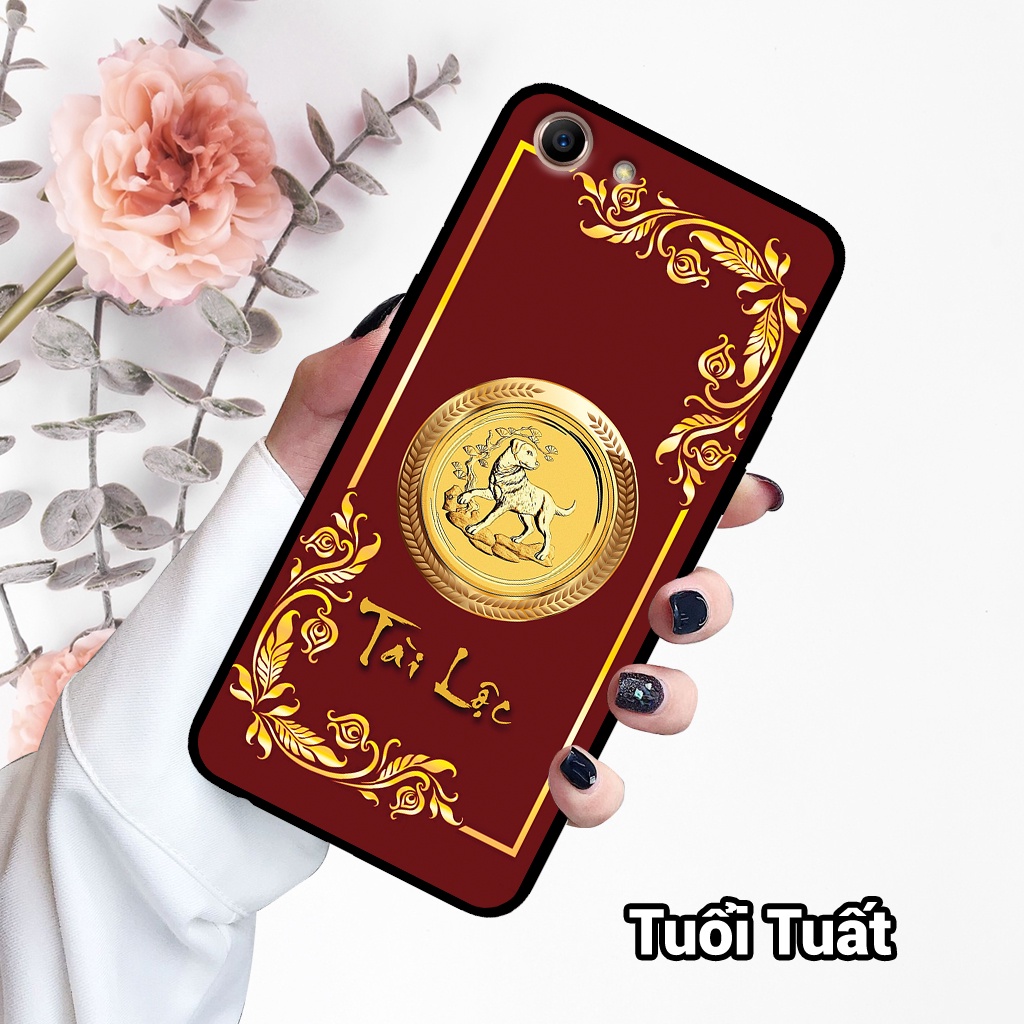 Ốp điện thoại OPPO F1S/ A71/ A83 in hình 12 con giáp,phong thủy,bền đẹp – lưng kính tráng gương viền dẻo