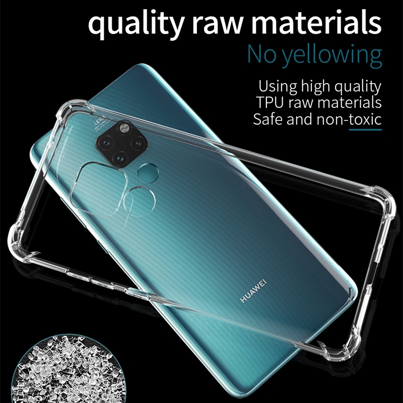 Casing Huawei Mate 30 20 P30 P20 Pro X Lite Shockproof Transparent Soft Silicone Phone Case